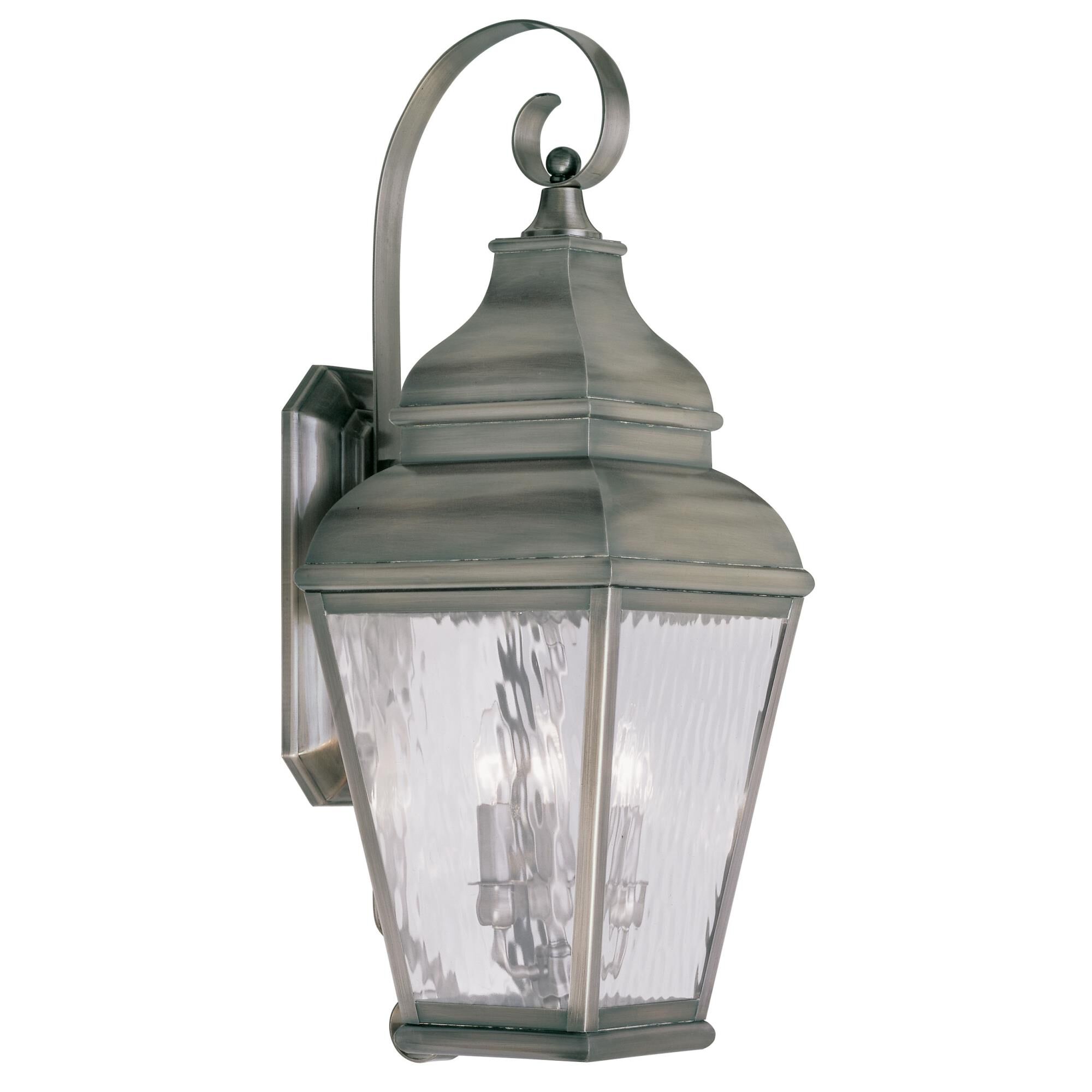 Exeter 28 Inch Tall 3 Light Outdoor Wall Light by Livex Lighting
